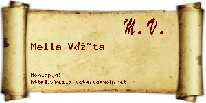 Meila Véta névjegykártya